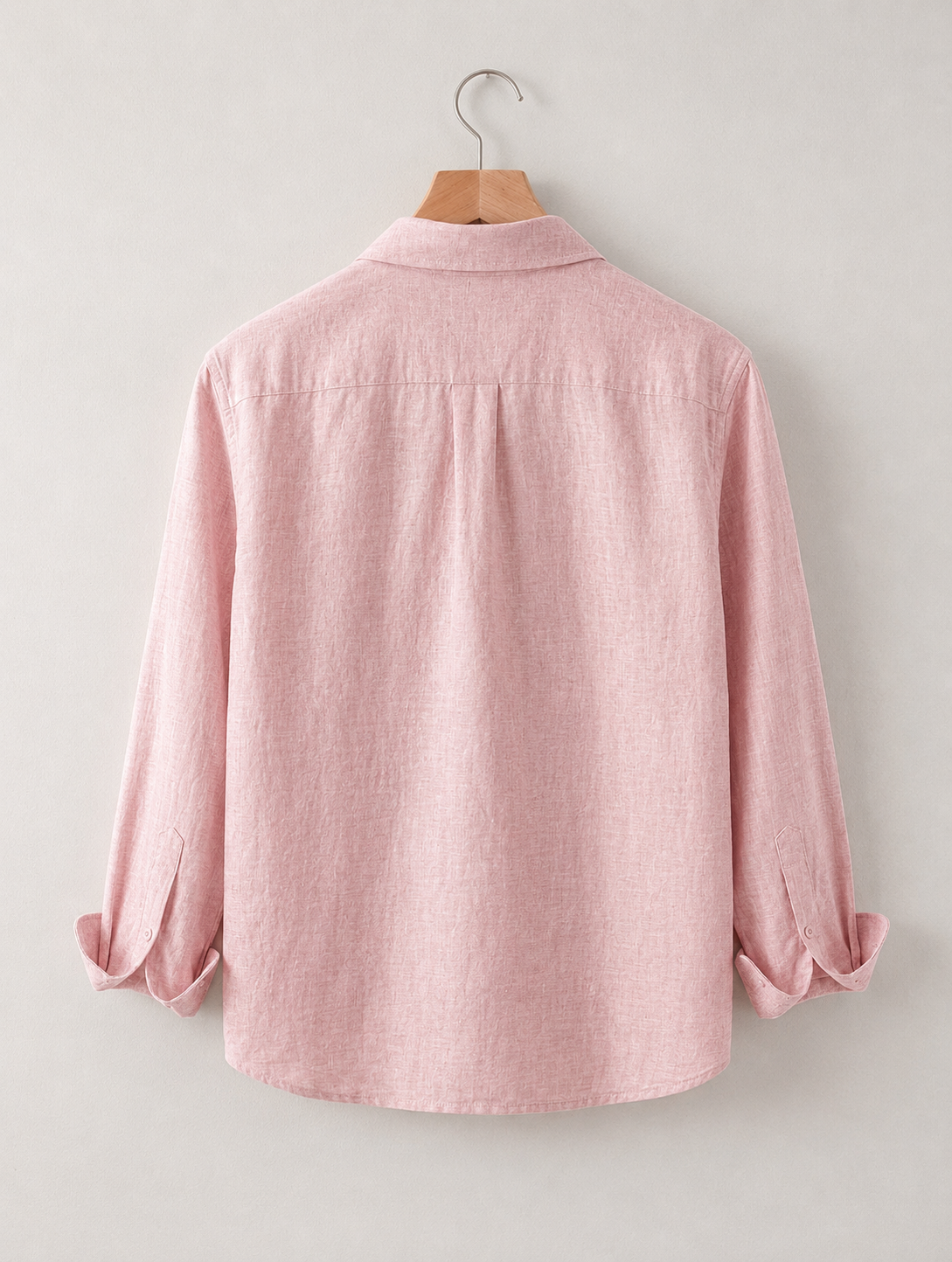 Men's Linen Pink Shirt