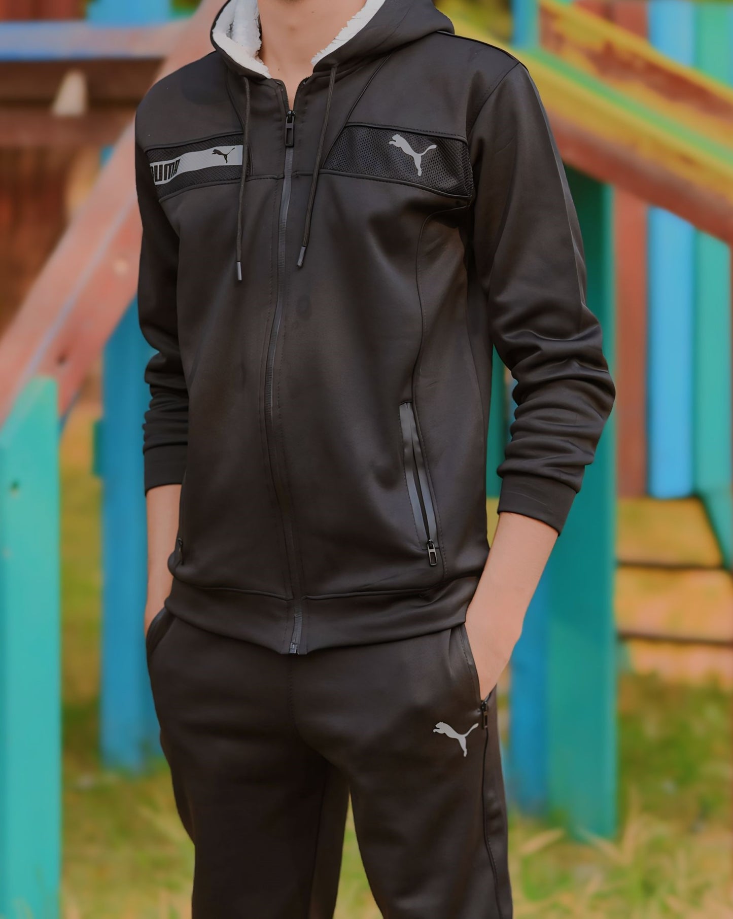 Nike Zipper Tracksuit (black)