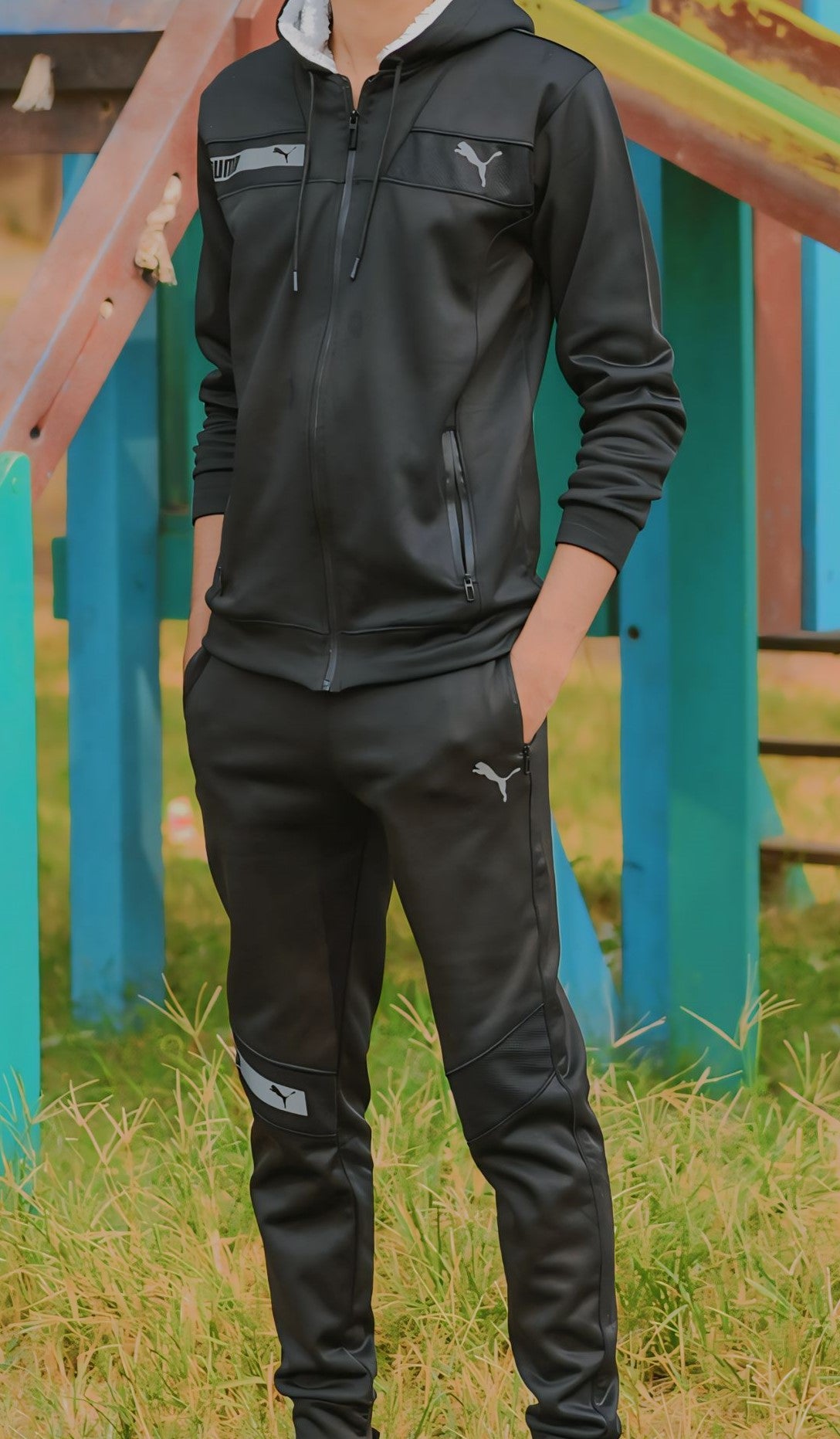 Nike Zipper Tracksuit (black)