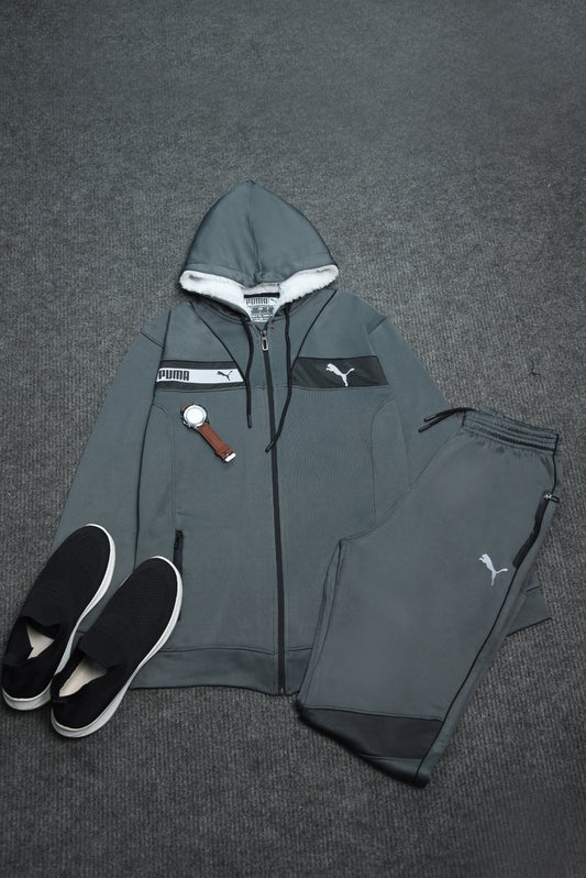 Stripped Puma Tracksuit (silver)