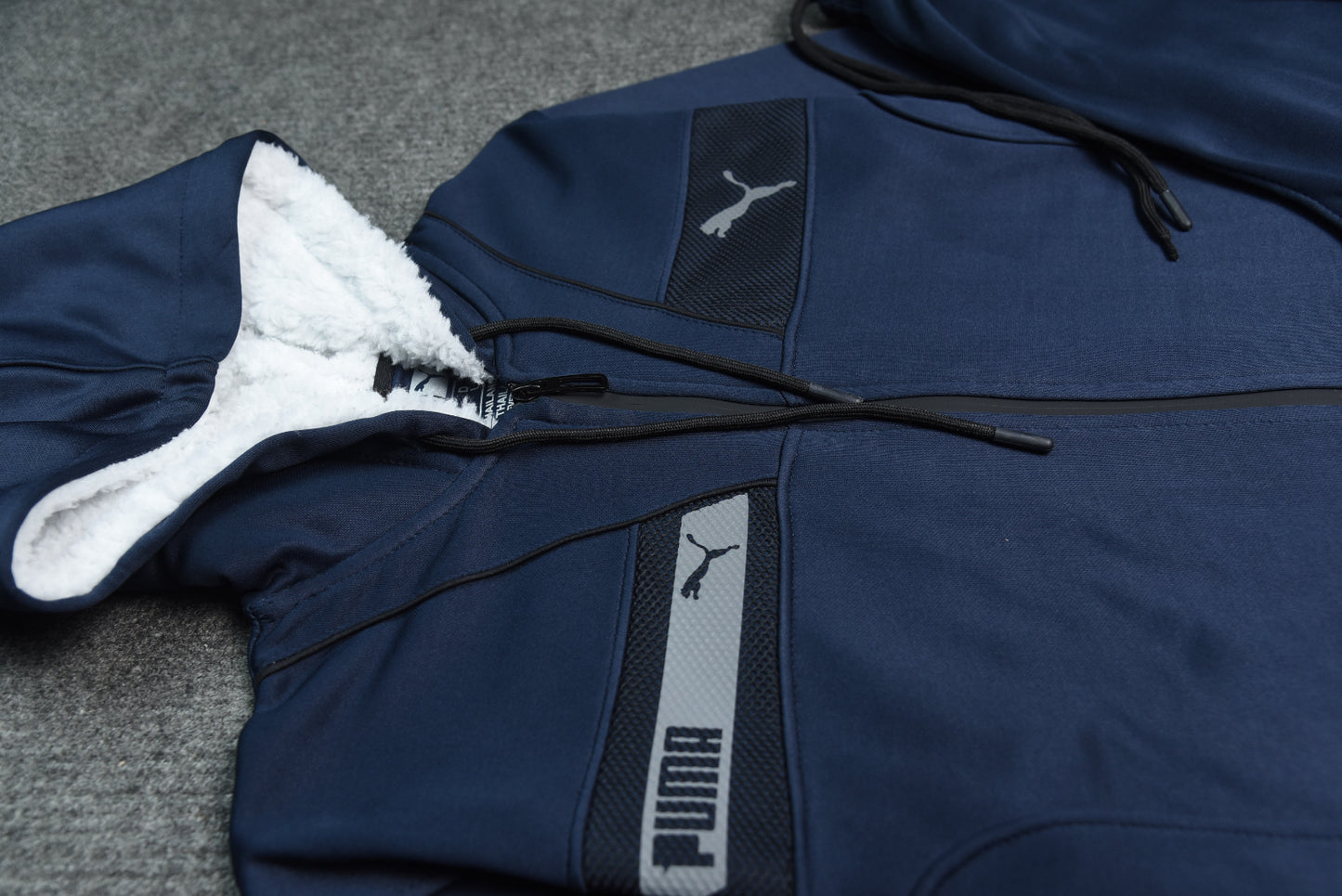 Stripped Puma Tracksuit (Navy)