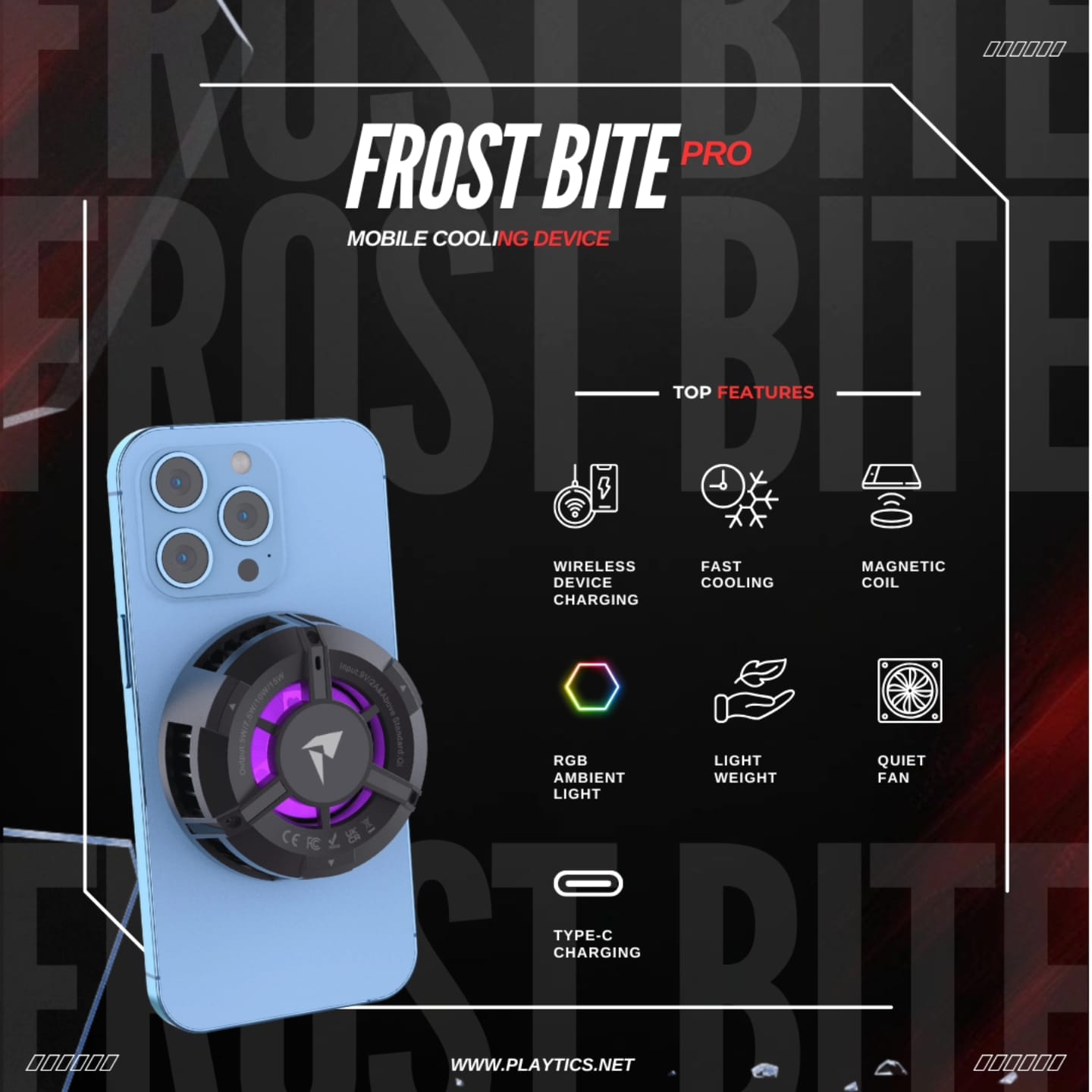 Gaming phone cooler